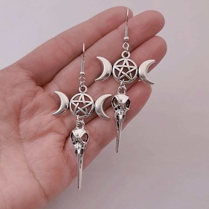 “Raven’s Guard” Protection Earrings – The Talisman of Shadow & Strength