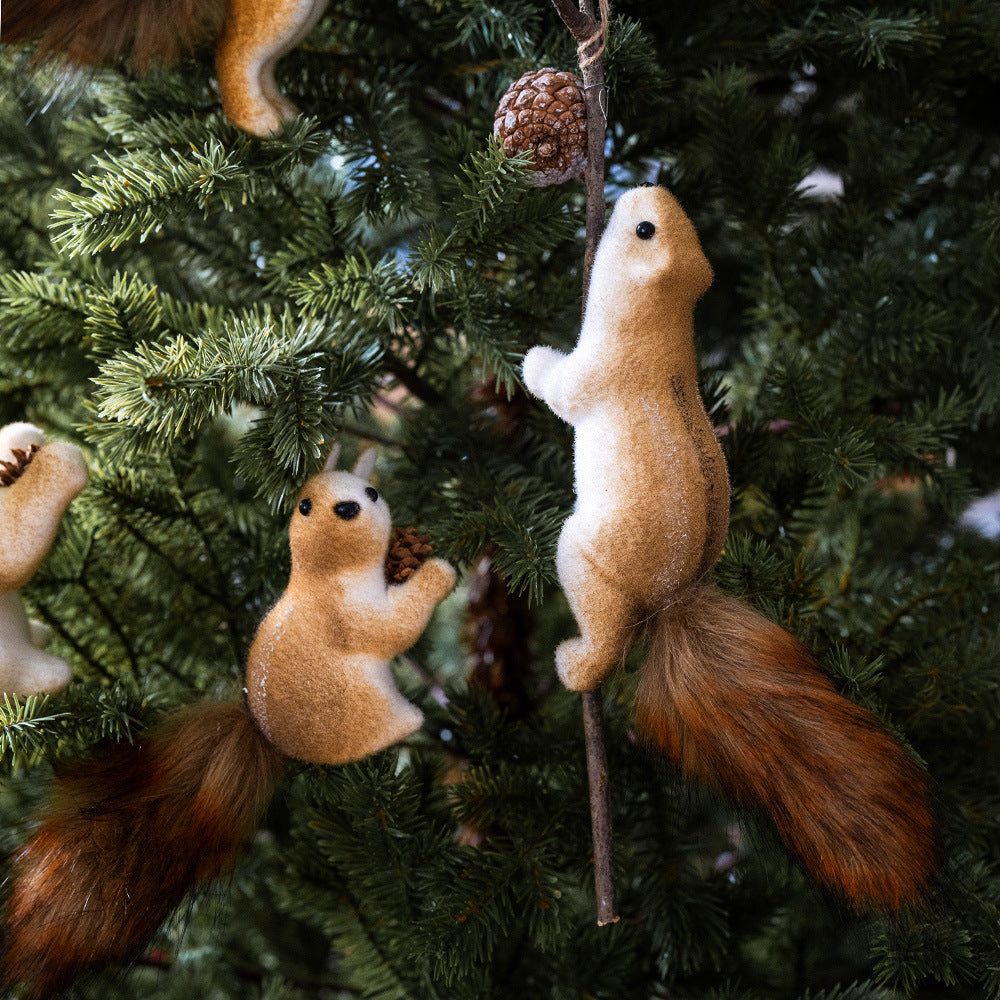 Christmas Squirrel Ornaments – Realistic Holiday Tree & Home Decor