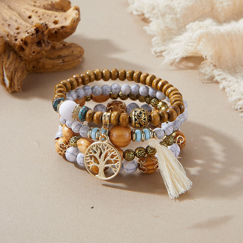 Tree of Life Energy Beaded Bracelet Set