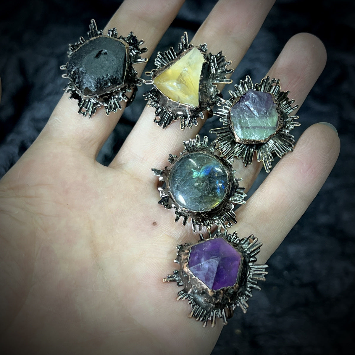 Celestial Energy Rings – The Five Stones of Fortune