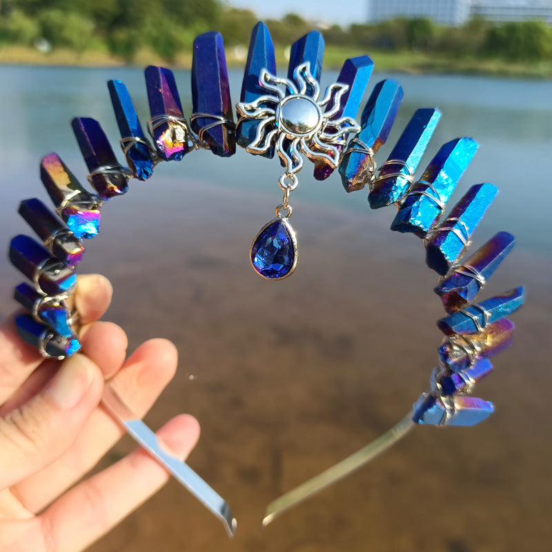 “Aurora Crystal Crown” – The Headpiece of Energy & Intention
