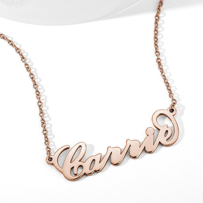 Soufeel Gold "Carrie" Style Name Necklace Gifts For Her