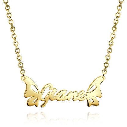 Soufeel Gold "Carrie" Style Name Necklace Gifts For Her