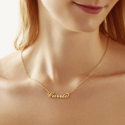 Soufeel Gold "Carrie" Style Name Necklace Gifts For Her