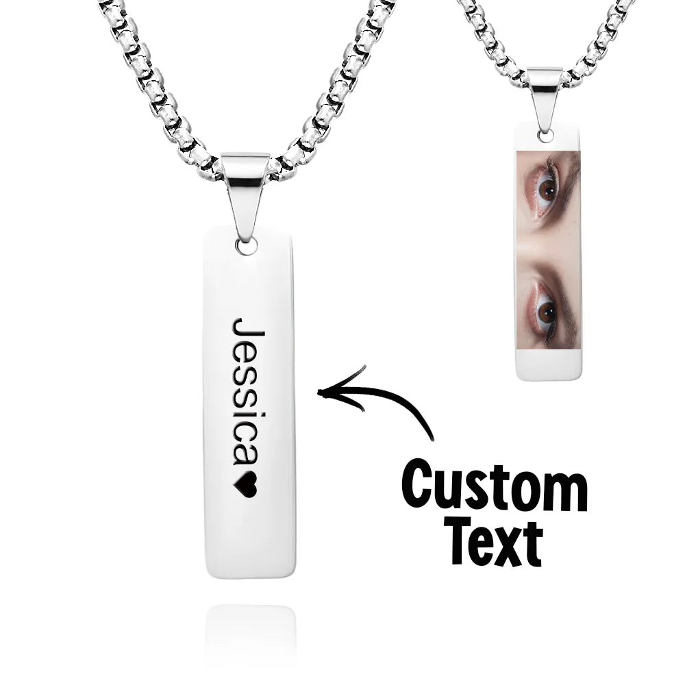 Custom Eyes Photo Necklace