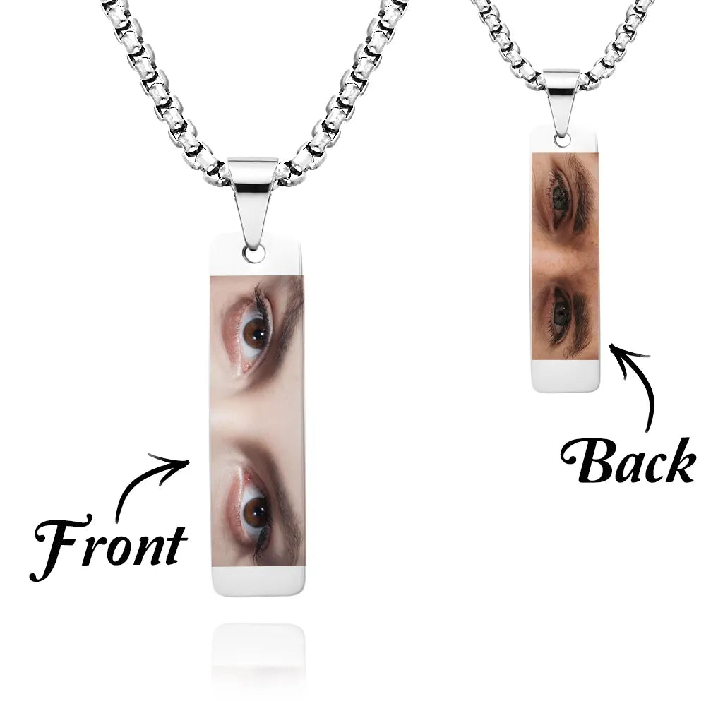 Custom Eyes Photo Necklace