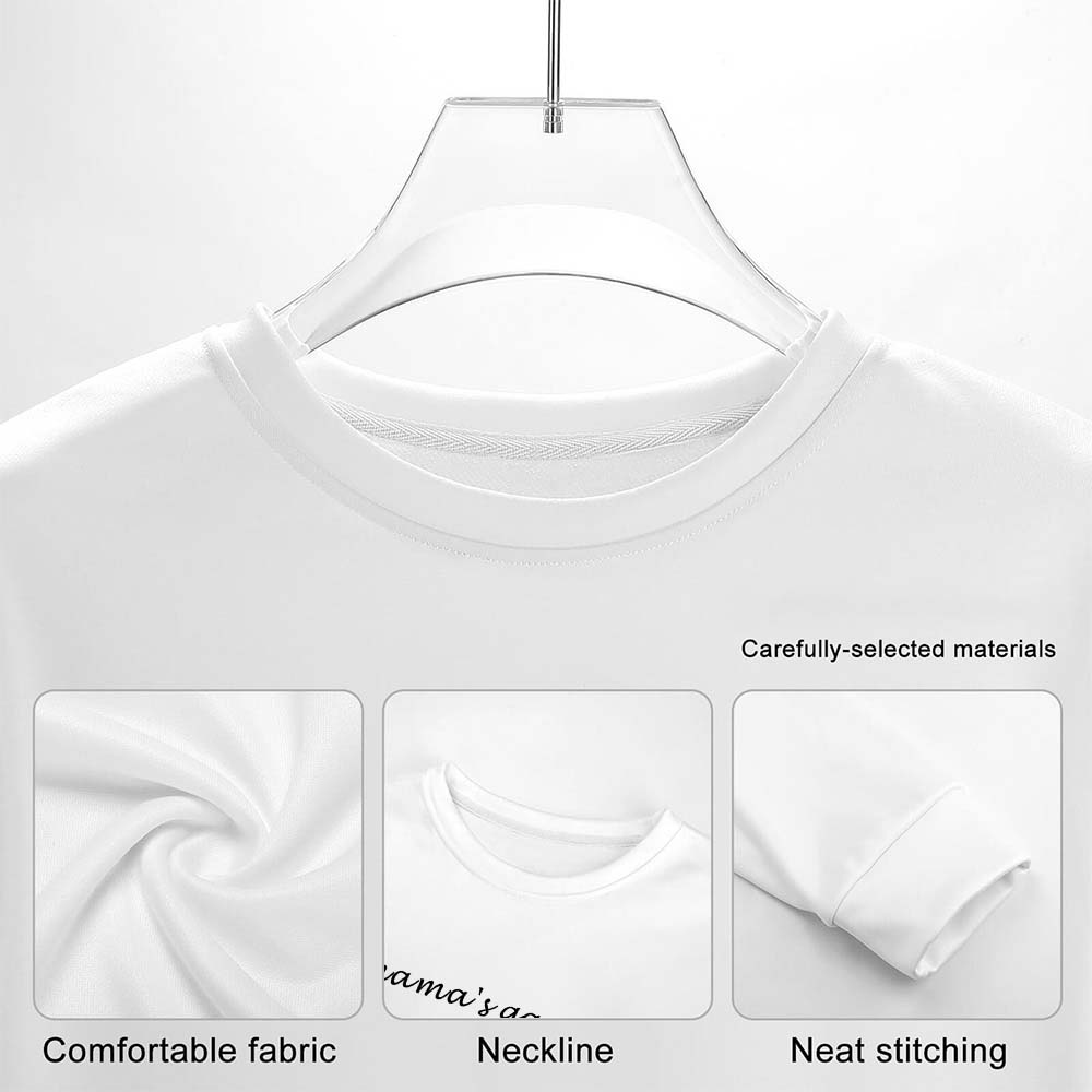 Custom Photo Round Neck Unisex Sweatshirt Personalized Pictures Crewneck Sweatshirts Valentine's Day Gift for Couple