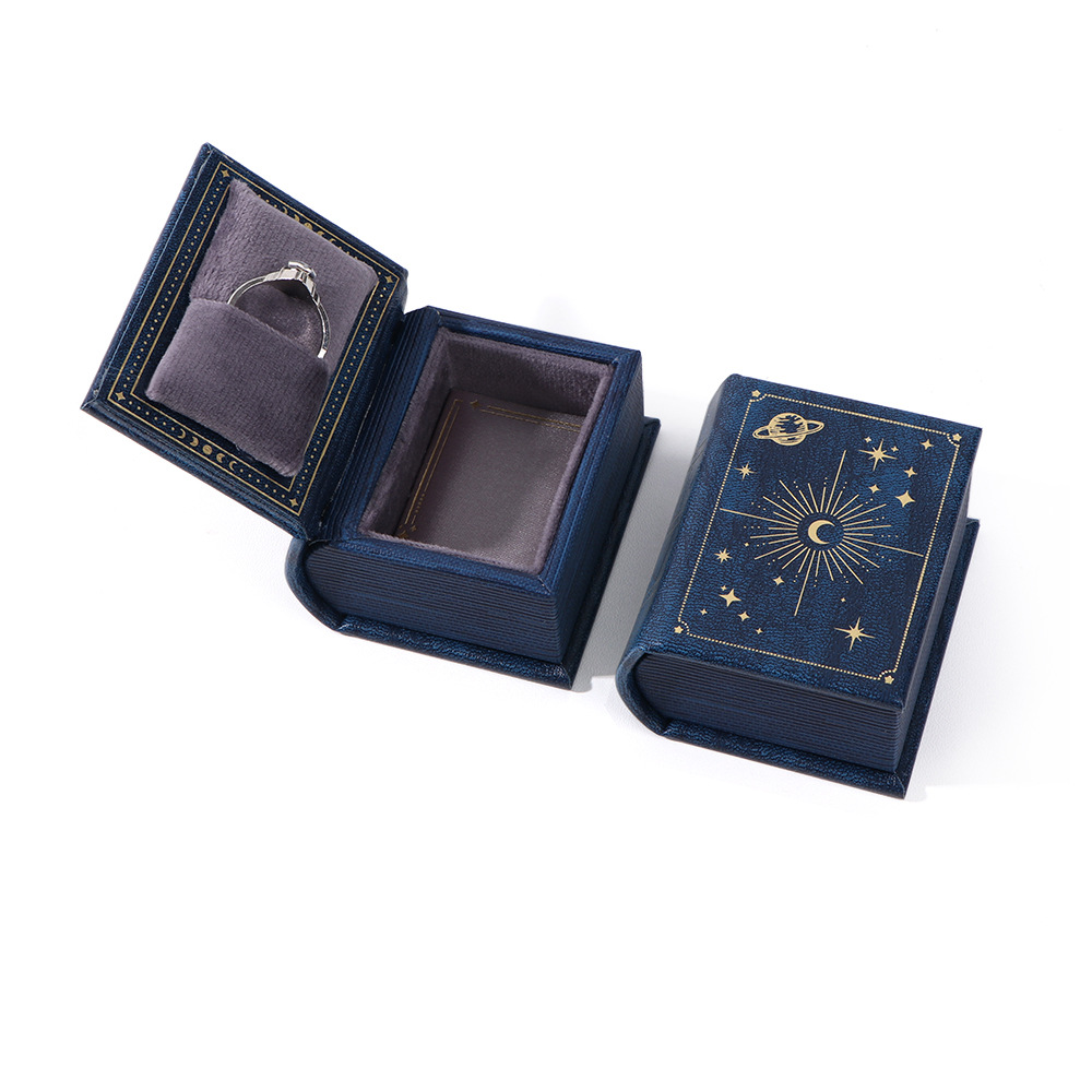 Book Shape Ring Box Multicolor Gift Box Gift For Lover For Her (Box Only No Jewelry Included)