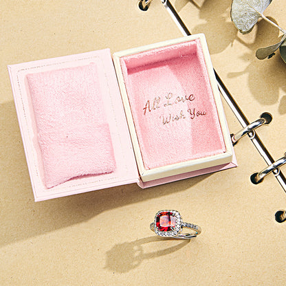 Book Shape Box with Adjustable Ring Multicolor Valentine's Day Gift For Lover For Her