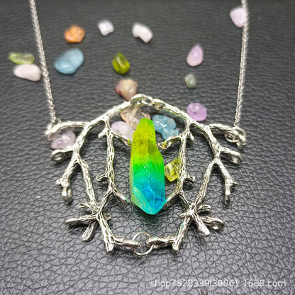 Mystic Tree of Life Crystal Necklace