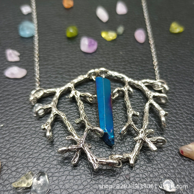 Mystic Tree of Life Crystal Necklace