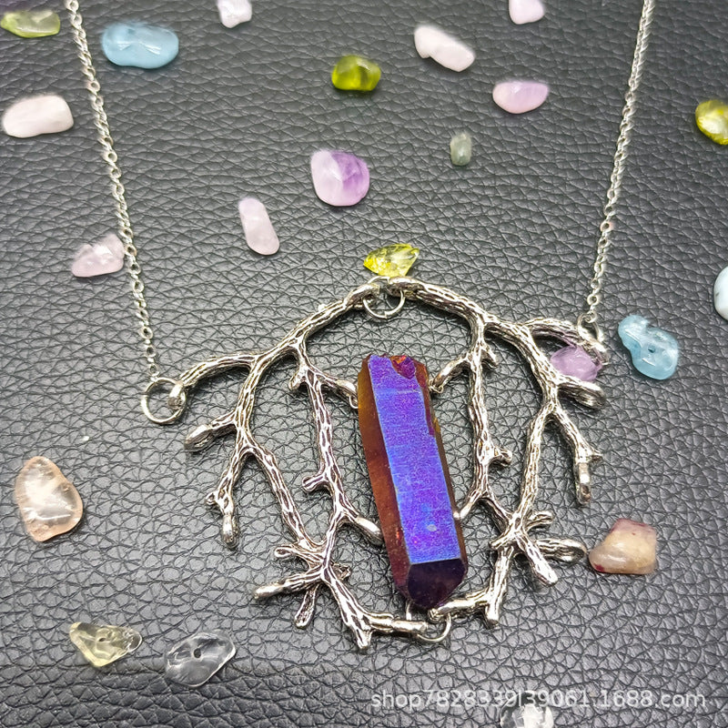 Mystic Tree of Life Crystal Necklace
