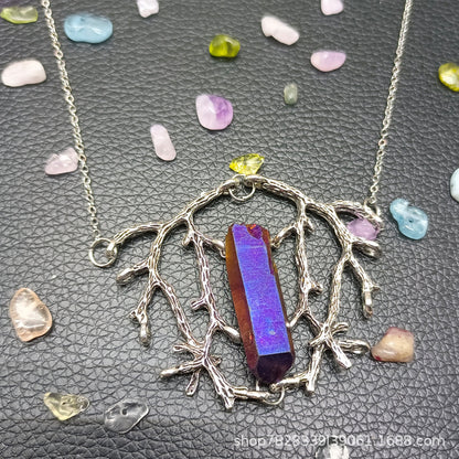 Mystic Tree of Life Crystal Necklace