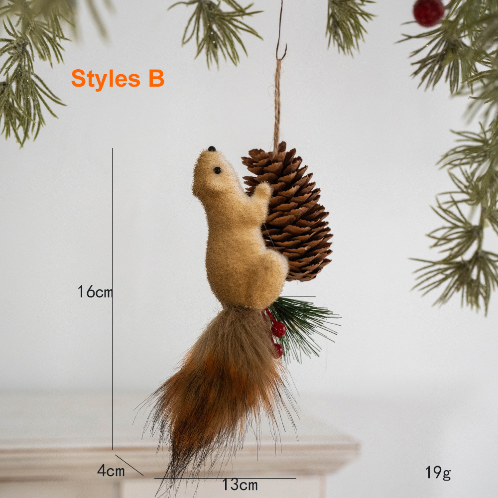 Christmas Squirrel Ornaments – Realistic Holiday Tree & Home Decor