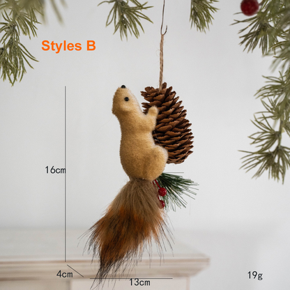 Christmas Squirrel Ornaments – Realistic Holiday Tree & Home Decor