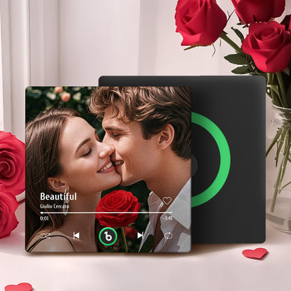 Custom Music Fridge Magnet New 4.0 Upgrade Colorful Frame Album Fridge Magnet Music Wall Photo Sticker Music Movement That Can Be Played Valentine's Day Gift