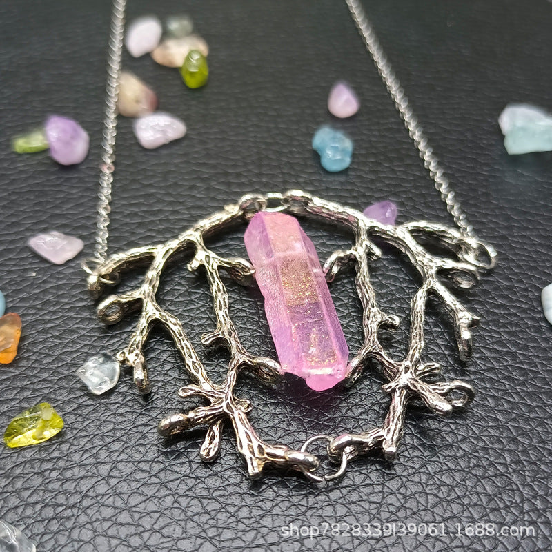 Mystic Tree of Life Crystal Necklace